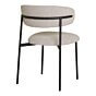 Mira Spisebordsstol - Spisebordsstol, bouclé, sand med sorte ben, HN1267