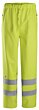 Snickers ProtecWork, High-Vis regnbukser PU, klasse 2 8267