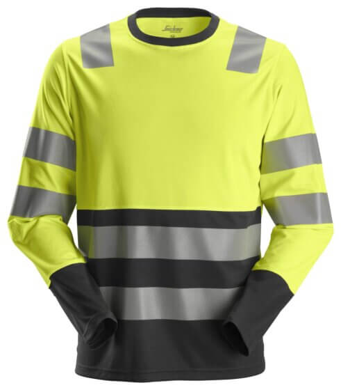 Snickers High-Vis langærmet T-shirt, klasse 2 2433