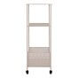 Torres Metalvogn - Metalvogn, stål, sand, 3 hylder 35x35x106 cm