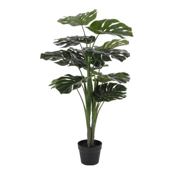Monstera - Kunstig plante, grøn H:90 cm