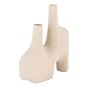 Vase - Vase, keramik, sand, 23,5x8x27 cm