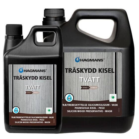 Hagmans Kisel Wood Cleaner - Trin 1 til flotte grånede terrasse 4 liter