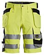 Snickers High-Vis arbejdsshorts med stretch og hylsterlommer, klasse 1 6135