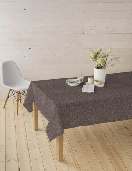 Textildug - Brune mikado blade - m. antiskrid