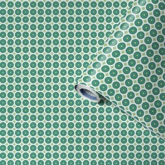 Lenco selvklæbende folie - Awale Green - 45x200 cm.