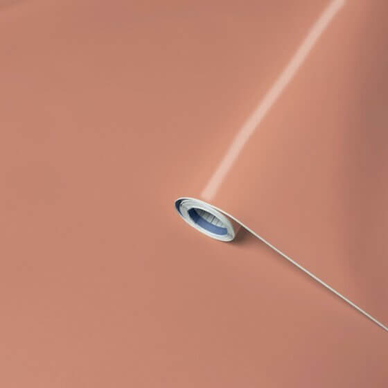 Lenco selvklæbende folie - Terracotta - 45x200 cm.