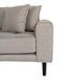 Lido Lounge Sofa - Lounge Sofa, venstrevendt i stone med fire puder and sorte træben, HN1030