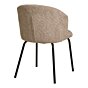 Safira Spisebordsstol - Spisebordsstol, bouclé, beige med sorte ben, HN1266