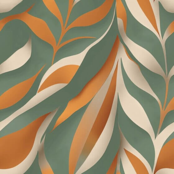 Lenco selvklæbende folie - Boho Leaves - 45x200 cm.