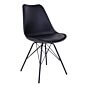 Oslo Spisebordsstol - Spisebordsstol, sort med sorte ben