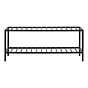 Vita Skohylde - Skohylde, 2 hylder, sort stål stel 79x34 cm