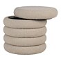Brooklyn Puf - Puf med opbevaring, bouclé, beige, Ø44x44 cm, HN1242