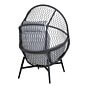 Rosario Loungestol - Loungestol, polyrattan, sort, inkl. hynder