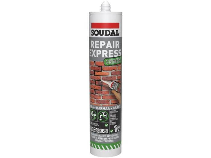 Soudal Repair Express Cement - grå 300 ml.