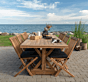 Volos og Toledo Havemøbelsæt  - Spisebord og 8 Spisebordsstole