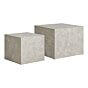 Prague Sofabord - Sofabord, marmor look, beige, sæt af 2