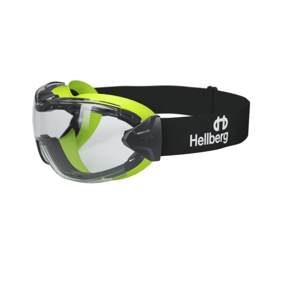 Hellberg Neon Sikkerhedsbriller  Plus Klar AF/AS Endurance
