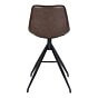 Monaco Counterstol - Counterstol i PU, brun med sorte ben, HN1227
