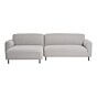 Salvador Loungesofa - Loungesofa, venstrevendt, bouclé, lysegrå, HN1253