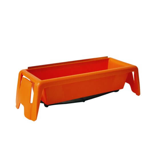 Edma Spartelbakke med stålkant 250 mm, plast