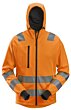 Snickers High-Vis hættetrøje med lang lynlås, klasse 2/3 8039