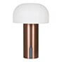 Soham LED Lampe - Lampe,  hvid/kobber, genopladelig