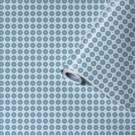 Lenco selvklæbende folie - Awale Blue - 45x200 cm.