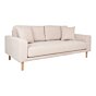 Lido 2,5 Personers Sofa - 2,5 Personers Sofa, sand med to puder og natur træben, HN1050