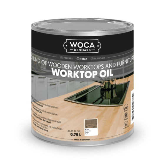 WOCA Worktop Oil sort - 750 ml.