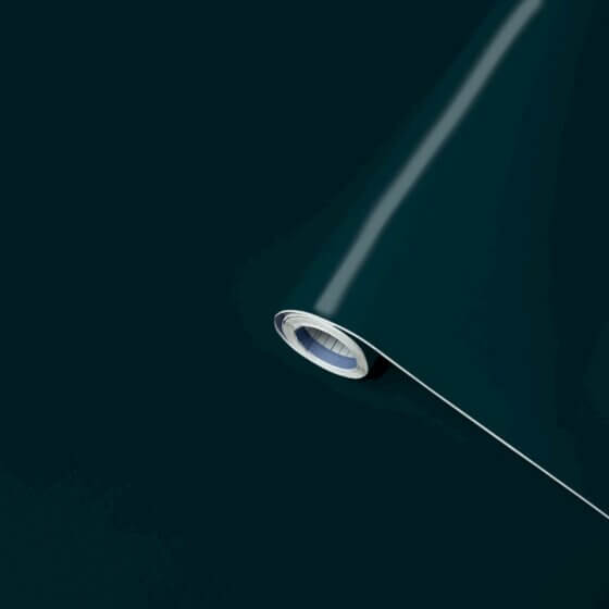 Lenco selvklæbende folie - Deep-Sea Green - 45x200 cm.