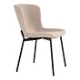 Maceda Spisebordsstol - Spisebordsstol i bouclé, beige med sorte ben, HN1239