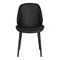 Monte Carlo Spisebordsstol  - Spisebordsstol i PU, sort med sorte ben, HN1223