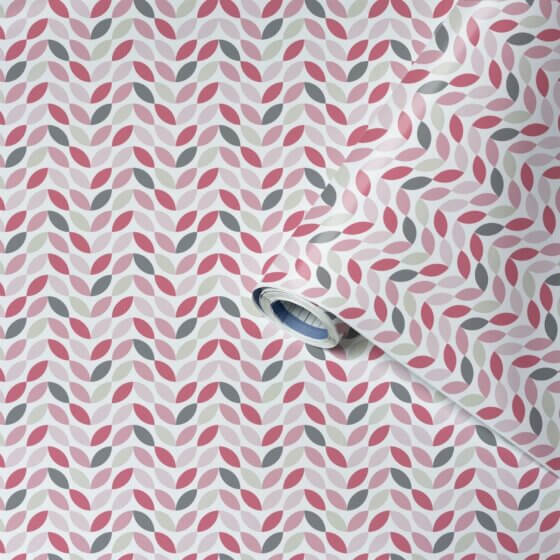 Lenco selvklæbende folie - Petals - 45x200 cm.