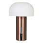 Soham LED Lampe - Lampe,  hvid/kobber, genopladelig