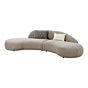 Venice Sofa - Sofa med 2 puder, chenille, natur, HN1256
