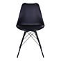 Oslo Spisebordsstol - Spisebordsstol, sort med sorte ben