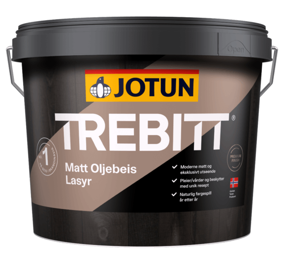Jotun -  Trebitt Oliebejdse Mat - Transparent træbeskyttelse