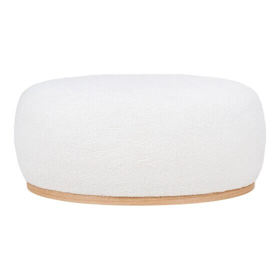 Manhattan Puf - Puf, bouclé, hvid, 54,5x88,5x36 cm, HN1235