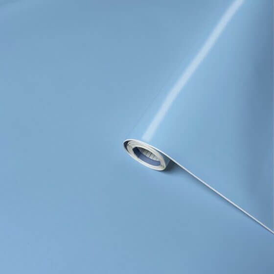 Lenco selvklæbende folie - Caribbean Blue - 45x200 cm.