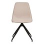 Monaco Spisebordsstol - Spisebordsstol med drejefod, sand med sorte ben, HN1230