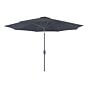 Houston Parasol - Parasol med hejs og tilt, metalstok, sort, ø300 cm