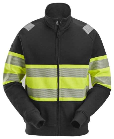 Snickers High-Vis sweatjakke med lang lynlås, klasse 1 2834