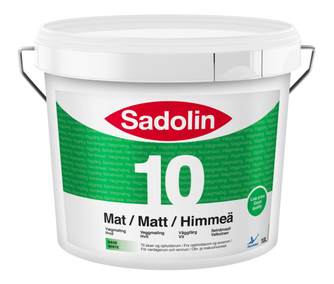 Sadolin Mat vægmaling glans 10 - 10 liter