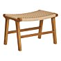 Derby Fodskammel - Fodskammel, teak/polyrattan, natur
