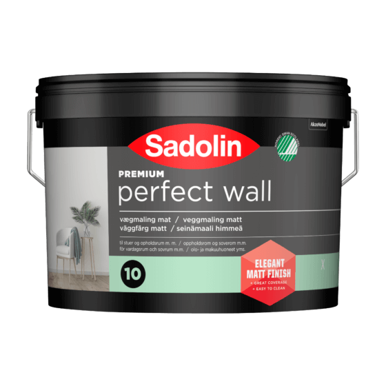 Sadolin Perfect Wall Mat Vægmaling glans 10 - 10 Liter
