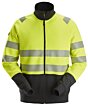 Snickers High-Vis sweatjakke med lang lynlås, klasse 2 2835