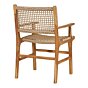 Derby Spisebordsstol m. armlæn - Spisebordsstol m. armlæn, teak/polyrattan, natur