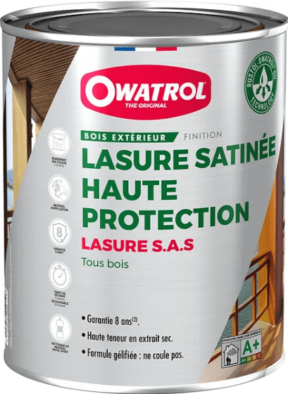 Owatrol Lasure halvdækkende træbeskyttelse S.A.S - 1 liter