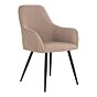 Harbo Spisebordsstol - Spisebordsstol i bouclé, beige med sorte ben, HN1233